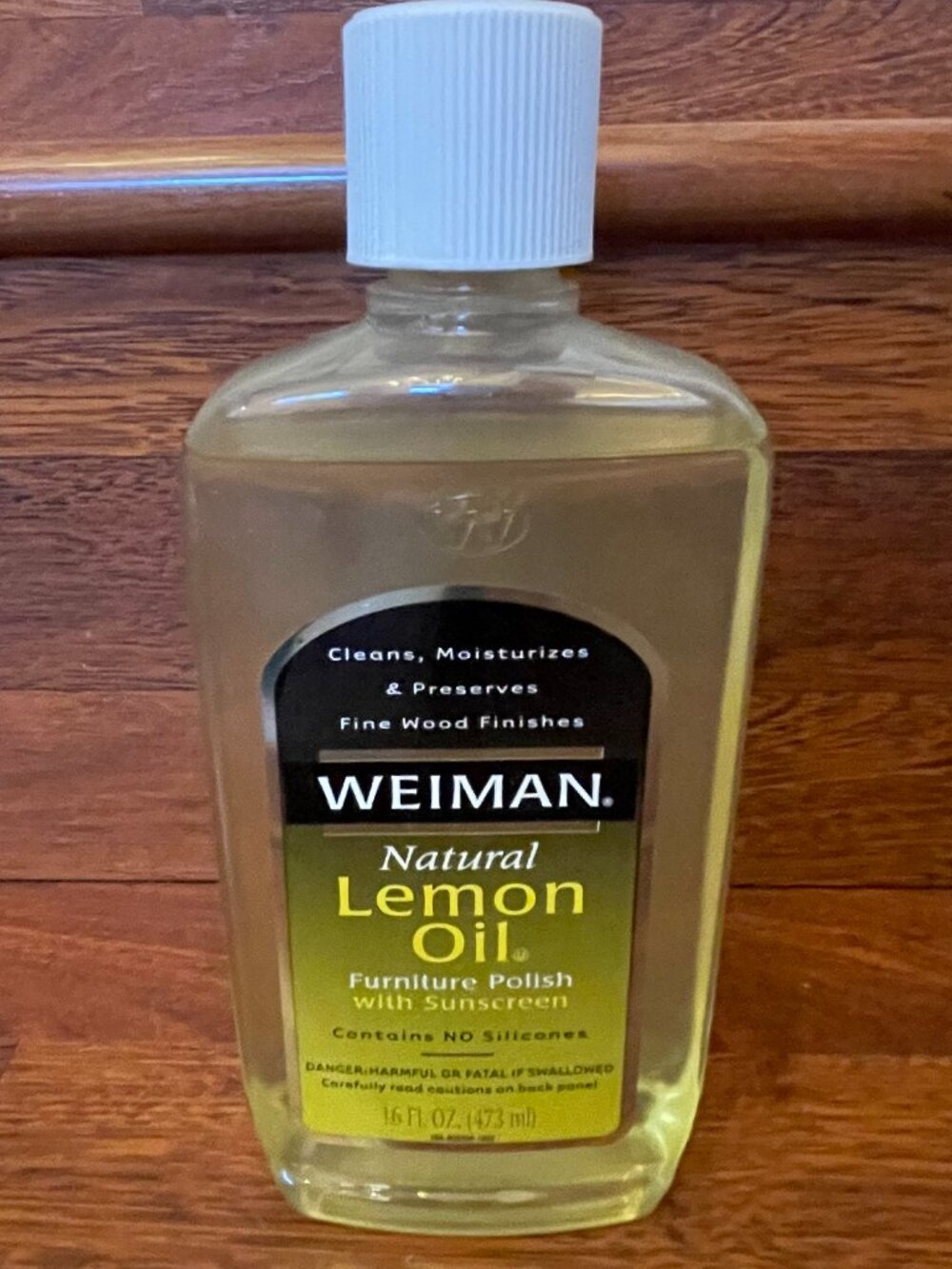 Weiman Natural Furniture Oil Polish w/ UVX-15 Sunscreen 16 FL OZ NEW
